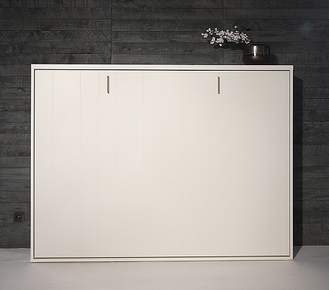 Boone  Base opklapbed,Selecta wit tweepersoons,140x200 cm.horizontaal