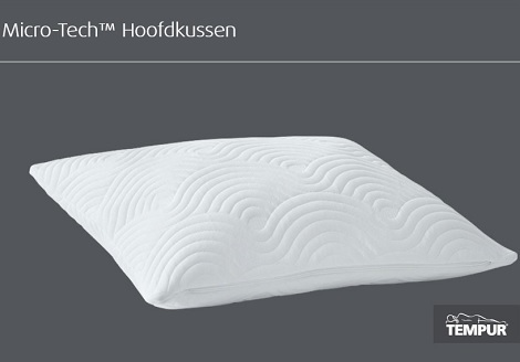 Micro-Tech kussen 60-50 cm. drukverlagend,steun,hoofd,tempur