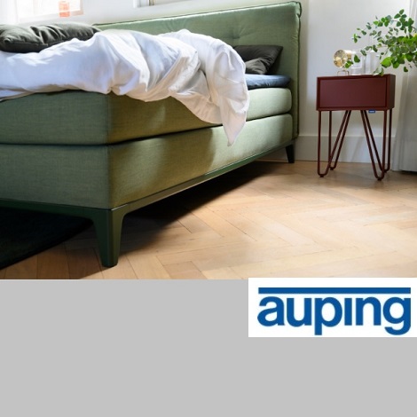 Auping boxspring Criade hoofdbord Kussen, gestikt, groen, frame bosgroen