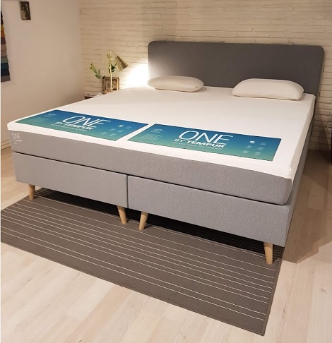 Tempur One matras, boxspring kopen theo bot zwaag hoorn, stof grijs